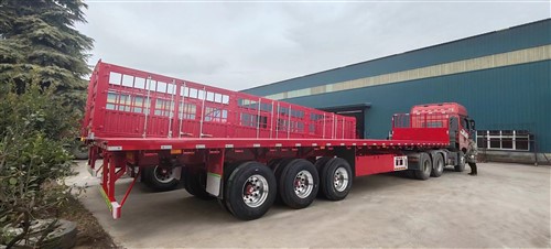 Rơ moóc sàn phẳng có ba trục